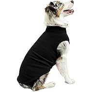 Gooby - Stretch Fleece Vest, Pullover Fleece Vest Jacket Sweater Dogs, Black, 3X-Large