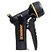 Melnor XT Metal Garden Hose Nozzle; Front Trigger with Flow Control; 8 Watering Patterns; 100% Metal Body with Fully Rubberized Slip Resistant Grip