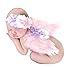 Rainbowlight Baby Angel Feather Butterfly Wings Photo Prop Girls Hairband (Pink)