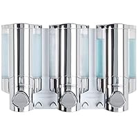 Better Living Products 76345-1 Aviva Three Chamber Dispenser, Chrome