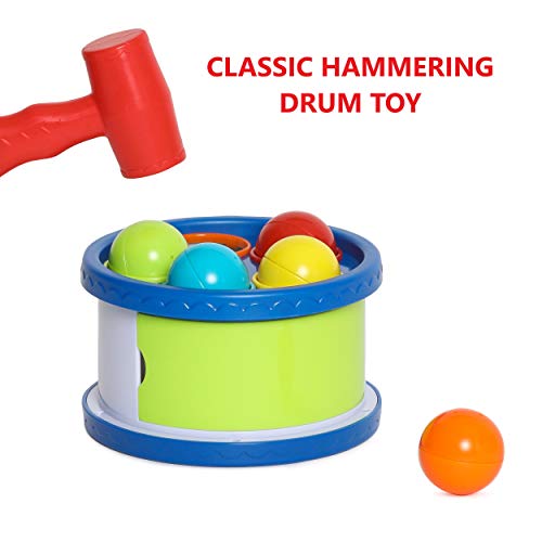 image for Kids Toys - Hammering Drum - Pound a Ball Toy - Developmental Toy , Cl
