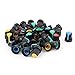 uxcell 40pcs 6mm Knurled Thread Dia Roatory Potentiometer Knob 4 Color