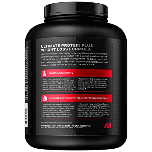 MuscleTech NitroTech Ripped Lean Whey Protein Powder Whey Protein