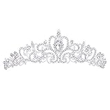 CJESLNA Wedding Prom Engagement Party Bridal Bridesmaid Flower Rhinestone Crown Tiara 11.42