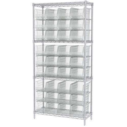 AkroMils 30240 AkroBins Plastic Hanging Stackable Storage Organizer