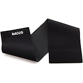 Macco Tummytrimmer Unisex Sauna Waist Tummy Trimmer Belt for Ab Training and Toning, Black Neoprene 10" - One Size fits Most
