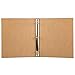 JAM PAPER Kraft 1 inch Binder - Natural Recycled Kraft 3 Ring Binder - Sold Individually