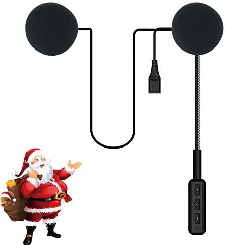 ESoku Bluetooth Headset Earphone Motorcycle Wireless Helmet Headphones Compatible with iPhone and Android OS for Motorbike or Skiing