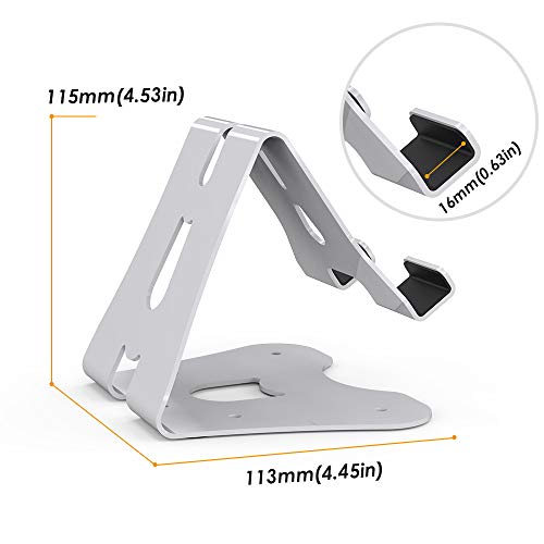 Beelta iPhone Stand, Android Cell Phone Stand, Tablet Stand for iPad (Up to 11 inch), Kindle E-Reader, Desk Accessories, White, BSC701W - Thumbnail 6