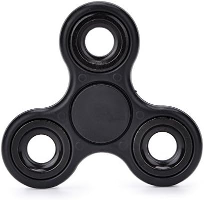 Fidget Hand Spinner Relieve Stress Toy Perfect for ADD ADHD Anxiety and Autism Adult Children Kids High Speed Stainless Steel Bearing Great Gift(Black)