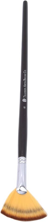 SHIJIAN Art Brush Color Nylon Fan-Shaped Pen-Shaped Oil Painting Acrylic Pen Watercolor Pen,Number 8