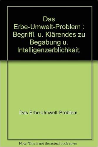 Das Erbe Umwelt Problem Begriffl U Klarendes Zu Begabung U