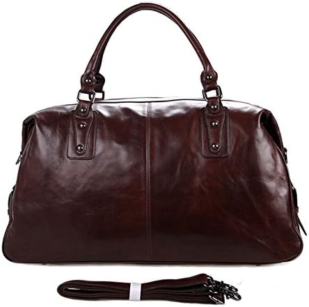 DERTHWER Hand Luggage Male Business Travel Luggage Bags Sports Gym Golf Holdall Luggage Brown Large-Capacity Portable Travel Bag (Color : Brown)