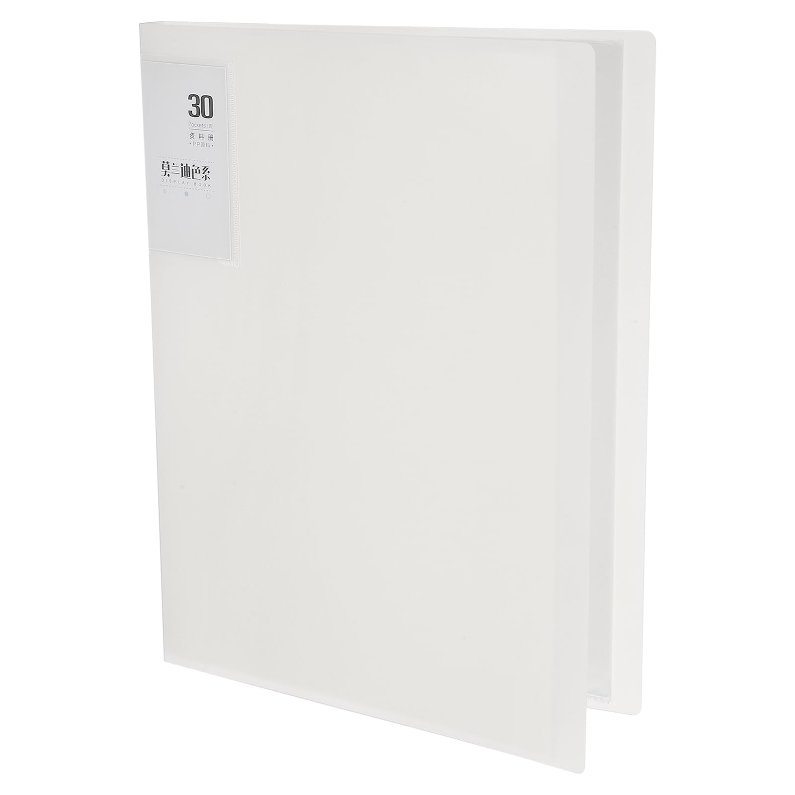M&G 30-Pocket Binder with PP Plastic Sleeves A4(White), Art Portfolio Folder with Clear Sheet Protectors, Display 60 Pages for Organizing Documents, 310x235x20mm