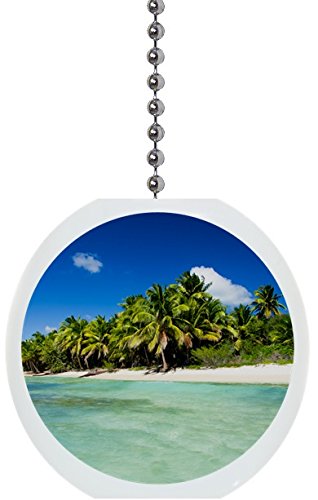 Beach Jungle Solid Ceramic Fan Pull