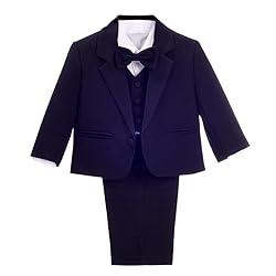Dressy Daisy Kids Boy' 5 Pcs Set Formal Tuxedo