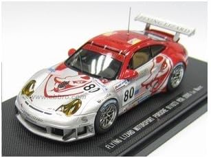 EBBRO 1/43 Flying Lizard Porsche 911 GT3 RSR 2005 Le Mans Silver / Red