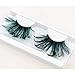 L'asher Green Feather False Eyelashes Eye Lashes Party Dance Halloween Costume (1 Pair)