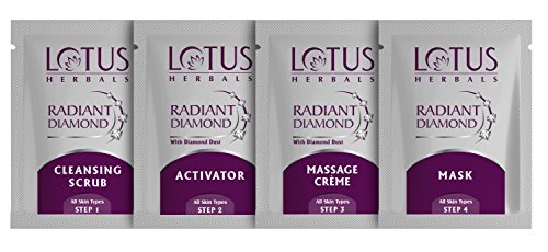 Lotus Herbals Radiant Diamond Facial Kit, 37g