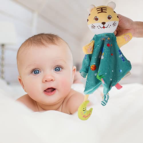 Kisangel Baby Security Blanket Tiger Shape Pacifying Doll Toy Kid