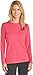 Coolibar UPF 50+ Women's Long Sleeve Everyday T-Shirt - Sun Protective (Medium- Bright Coral)