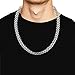 JINGRAYS 3-6mm Curb Chain Necklace for Men Biker Punk Style,Stainless Steel Chain, 20-28 inches -Silver
