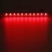 Partsam 1x 15 Clear Lens Red 11 LED Trailer Truck RV Stop Turn Signal Tail Brake Warning Light Bar, 15