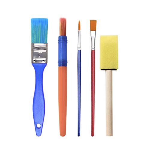 Ktyssp Kids Art & Craft 31pcs Sponge Painting Brushes Kids Painting for Toddlers - Thumbnail 4