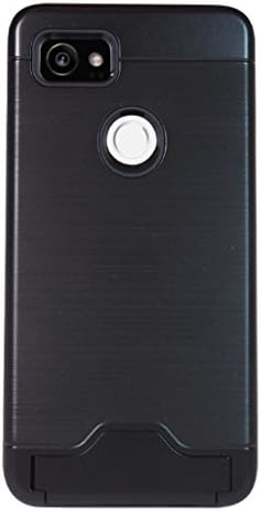 Exian Google Pixel 2 XL Armored Case with Stand and Card Slot Black