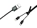 charging cable,Boltech 2 in 1 USB charging and DATA SYNC cable for Samsung S3,S4,S5,S6 S6 Edge,Sony,Motorola,LG,Huewai,HTC,Nexus and Iphone 5,6,6 plus,Ipad mini Ipad Air etc.(BLACK)