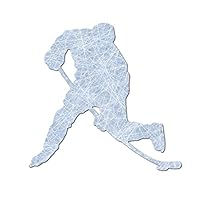 Decal Serpent Hockey Player Silhouette Color Vinyl Sports Car Laptop Sticker - 6"