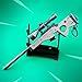 Azlink Gun Keychain Pendant For Pubg Player Bartley Bolt-Action Sniper Rifle Legendary Guns Toys Heavy Shotgun Model Alloy Metal Sniper Rifle Keychain Game Party Supplies Collection Gift