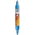 MOLOTOW ONE4ALL Acrylic Twin Pump Marker, 1.5mm and 4mm Nibs, Signal Black, 1 Each (227.412)