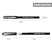 Kyinflose Pens, Smooth Gel Ink Roller Ball Pens, Fine Point, Black, 12-Pack (0.5mm)