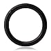 Ruifan 1PC Stainless Steel Hinged Seamless Segment Hoop Septum Clicker Ring Lip Helix Tragus Cartilage Earrings Nose Rings Pirecing 14g 10mm Black