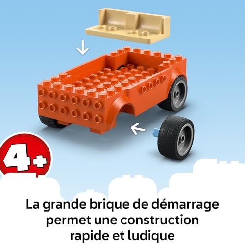 Bluey: Bluey's Beach & Family Car Trip Toy with 3 Minifigures INCL. Bingo & Chilli, Plus 2 Surfboards, a Sand Castle & Fun Accessories - Birthday Gift for 4+ Year Old Girls & Boys - 11202