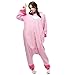 VU ROUL Pink Stitch Onesie Costume for Women Men Adult Halloween Christmas Party Pajamas Sleepwear Medium