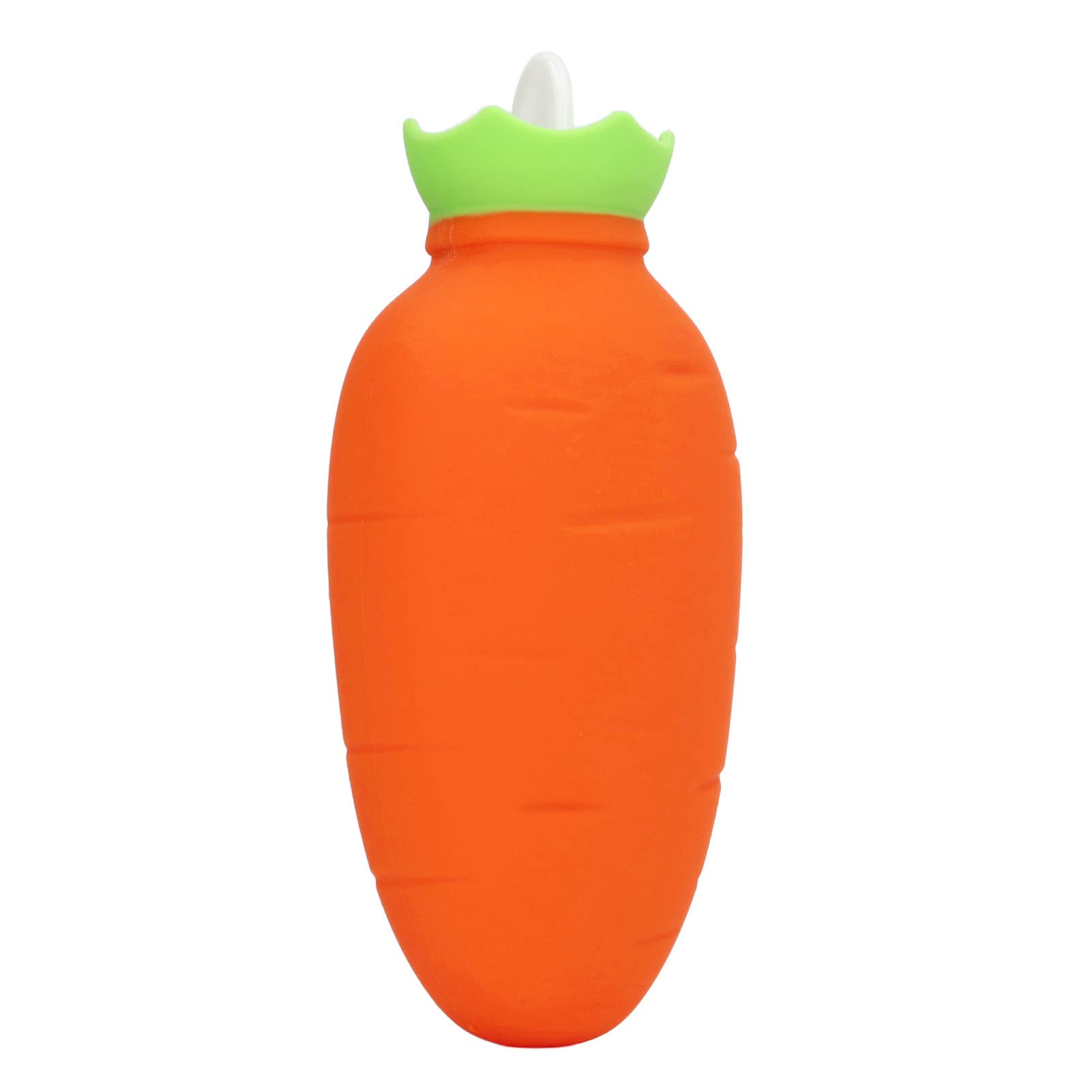 Silicone Hot Water Bottle, Hot Water Bag Carrot Shape for Hot Water and Cold Water