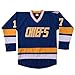 Kooy Steve Hanson #17 Blue Brothers Charlestown Jersey Slap Shot Movie Hockey Charleston