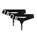 NAVADEAL Black Pin Sock Garters Mens Womens Sock Suspender Accessories