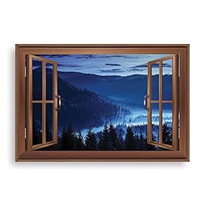 Framed Canvas Wall Art for Living Room, Bedroom Mountain View Canvas Prints for Home Decoration Ready to Hang - 16x24 inches