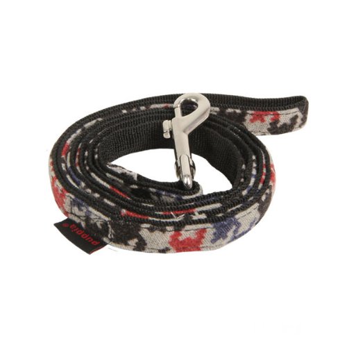 Puppia PAMD-AL025-BK-L Tessell Lead L Black Dog Lead