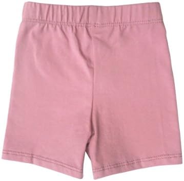 Daffodil Baby and Toddler Shorts - Boys Girls Cotton Short Pants Available In Multiple Colors and Sizes Bright Mauve 9-12m