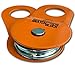 GearAmerica Winch Snatch Block Pulley, 9 US Ton (18,000 Lbs) Heavy Duty Block and Tackle Pulley for Synthetic Rope or Steel Cable, Recovery Accessory for Truck, Tractor, ATV, UTV - 1 Pack, Orange