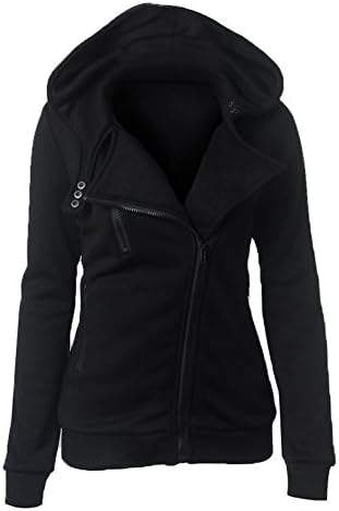 Star Fashion Women Sweatshirt Coat Casual Outerwear (Large, SS289)