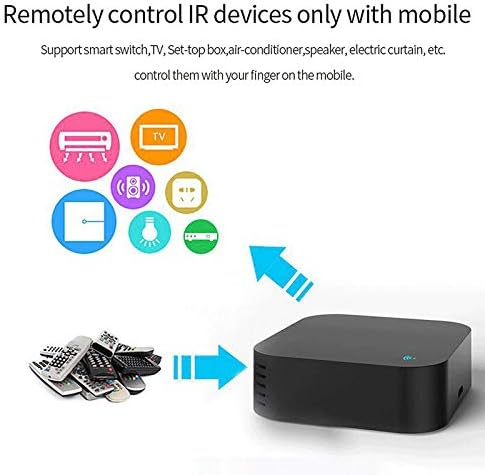 Hub de control IR WiFi Smart Home universal de infrarrojos repetidor Hub inalmbrico control remoto a travs de Smart LifeTuya incorporado sensor de humedad de temperatura y no requiere concentrador