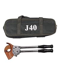 betooll Heavy Duty aluminio cobre Ratchet Cutters de hasta 300 mm² de cable Pelacables 600 Mcm    de cobre ajustable