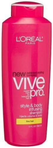 L'oreal Vive Pro Style &amp; Body Infusing Shampoo for Fine Hair, 13 Oz.