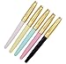 Set of 5 Color Yongsheng Fountain Pen with Timeless Classic Arrowhead Clip,Hooded Fine Nib,Golden Metal Cap