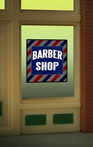 8930 Barber Shop Window Sign by Miller Signs